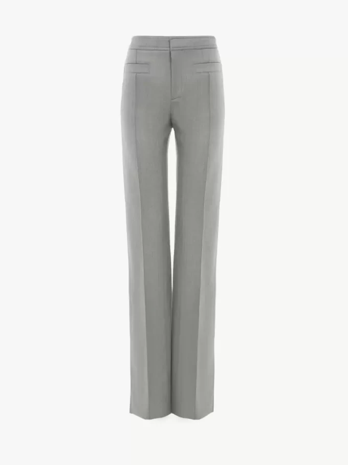 Maßgeschneiderte Hose aus Chiné-Wolle Maßgeschneiderte Hose aus Chiné-Wolle