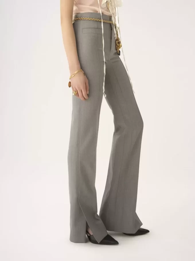 Maßgeschneiderte Hose aus Chiné-Wolle Maßgeschneiderte Hose aus Chiné-Wolle