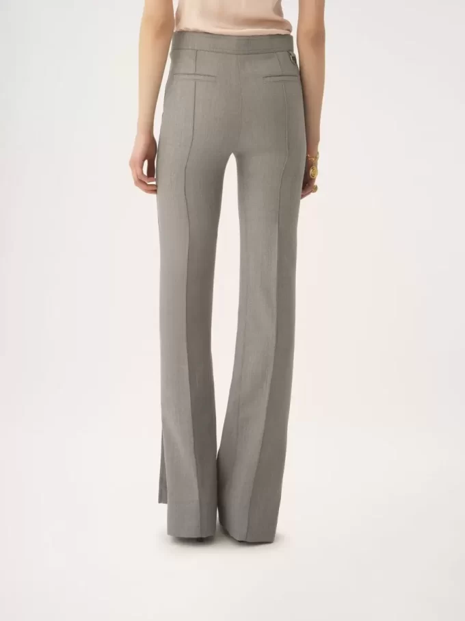 Maßgeschneiderte Hose aus Chiné-Wolle Maßgeschneiderte Hose aus Chiné-Wolle