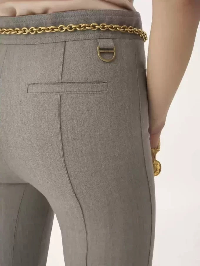 Maßgeschneiderte Hose aus Chiné-Wolle Maßgeschneiderte Hose aus Chiné-Wolle