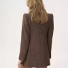 Maßgeschneiderte Jacke aus karierter Wolle Maßgeschneiderte Jacke aus karierter Wolle