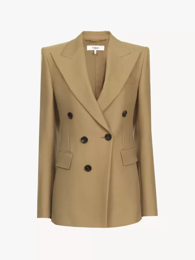 Maßgeschneiderte Jacke aus Wolle Grain de Poudre Maßgeschneiderte Jacke aus Wolle Grain de Poudre