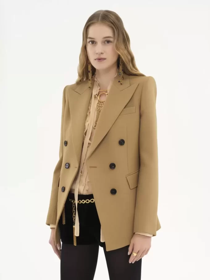 Maßgeschneiderte Jacke aus Wolle Grain de Poudre Maßgeschneiderte Jacke aus Wolle Grain de Poudre