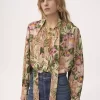 Maxi-Lavallière-Bluse mit Raffungen aus Crêpe de Chine Maxi-Lavallière-Bluse mit Raffungen aus Crêpe de Chine