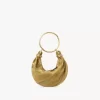 Mini-Armband-Hobo-Tasche aus Wildleder und Schlangenhaut Mini-Armband-Hobo-Tasche aus Wildleder und Schlangenhaut