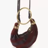 Mini-Armband-Hobo-Tasche aus Wildleder und Schlangenhaut Mini-Armband-Hobo-Tasche aus Wildleder und Schlangenhaut