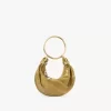 Mini-Armband-Hobo-Tasche aus Wildleder und Schlangenhaut Mini-Armband-Hobo-Tasche aus Wildleder und Schlangenhaut