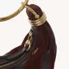 Mini-Armband-Hobo-Tasche aus Wildleder und Schlangenhaut Mini-Armband-Hobo-Tasche aus Wildleder und Schlangenhaut
