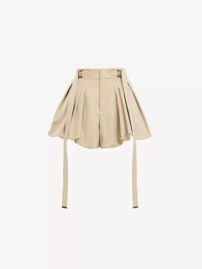 Mini-Ballonshorts aus Baumwollgabardine Mini-Ballonshorts aus Baumwollgabardine