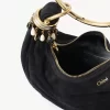 Mini Beaded Bracelet Hobo Bag aus Wildleder