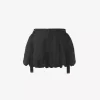 Mini-Bloomer-Shorts aus gewaschener Habotai-Seide Mini-Bloomer-Shorts aus gewaschener Habotai-Seide