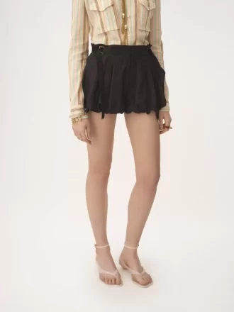 Mini-Bloomer-Shorts aus gewaschener Habotai-Seide
