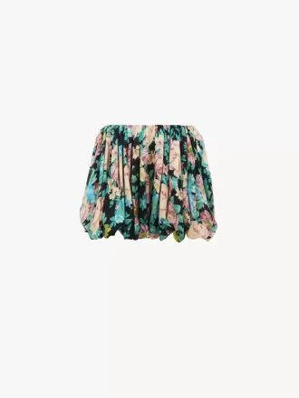 Mini-Bloomer-Shorts aus Seidencharmeuse