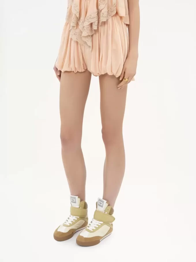 Mini-Bloomer-Shorts aus Seidencharmeuse