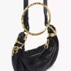 Mini Bracelet Hobo Bag aus genarbtem Leder Mini Bracelet Hobo Bag aus genarbtem Leder