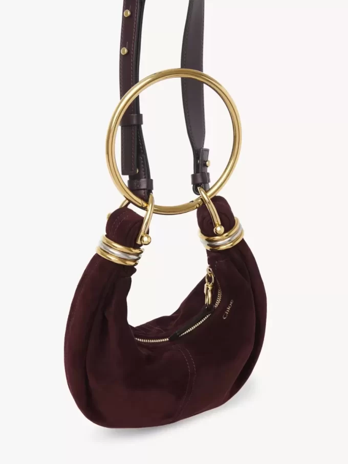 Mini Bracelet Hobo Bag aus Wildleder