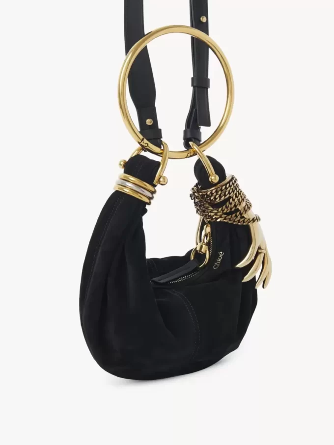 Mini Bracelet Hobo Bag aus Wildleder Mini Bracelet Hobo Bag aus Wildleder