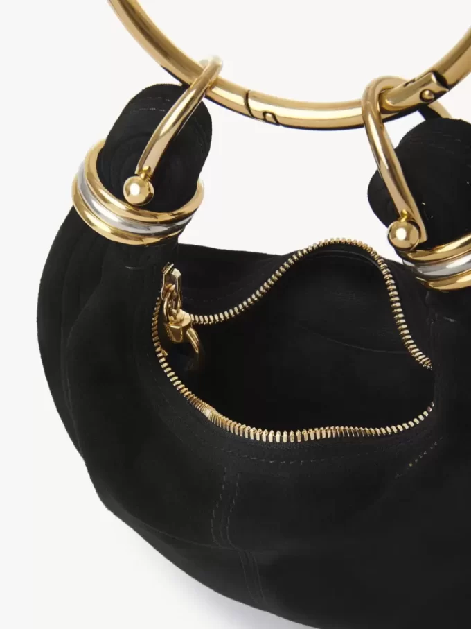 Mini Bracelet Hobo Bag aus Wildleder
