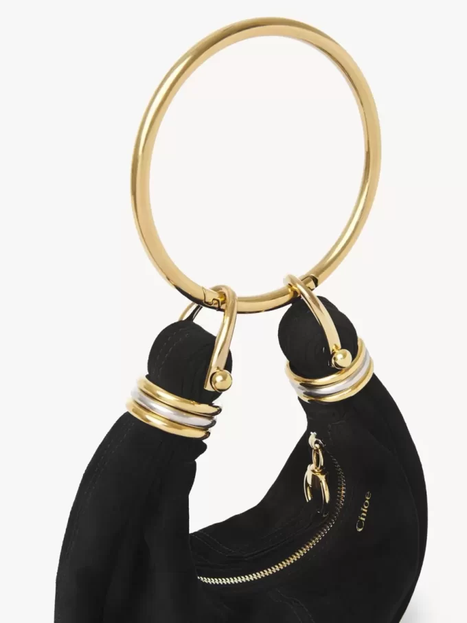 Mini Bracelet Hobo Bag aus Wildleder