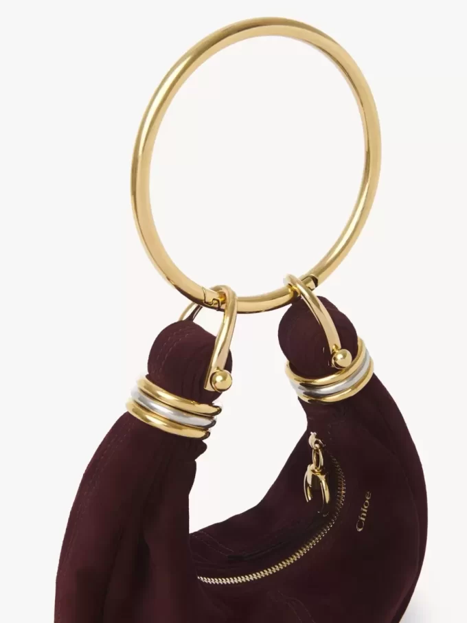Mini Bracelet Hobo Bag aus Wildleder