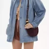 Mini Bracelet Hobo Bag aus Wildleder