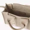 Mini-Einkaufstasche „Woody“ aus Leinen und Leder