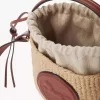 Mini-Medaillenkorb mit Pferden aus Naturfasern Mini-Medaillenkorb mit Pferden aus Naturfasern