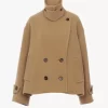 Oversize-Kurzmantel aus Wolle