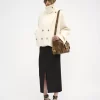 Oversize-Kurzmantel aus Wolle