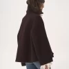 Oversize-Kurzmantel aus Wolle