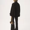 Oversize-Kurzmantel aus Wolle