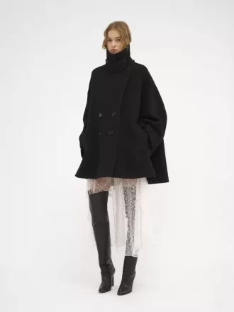 Oversize-Mantel aus Wolle