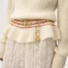 Oversize-Rollkragenpullover mit Logo aus Woll- und Mohairstrick Oversize-Rollkragenpullover mit Logo aus Woll- und Mohairstrick