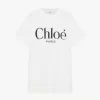 Oversize-T-Shirt mit Logo aus Baumwolljersey Oversize-T-Shirt mit Logo aus Baumwolljersey