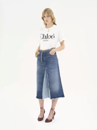 Oversize-T-Shirt mit Logo aus Baumwolljersey
