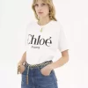 Oversize-T-Shirt mit Logo aus Baumwolljersey Oversize-T-Shirt mit Logo aus Baumwolljersey