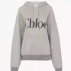 Oversized Logo-Hoodie aus Baumwollfleece-Mix Oversized Logo-Hoodie aus Baumwollfleece-Mix