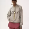 Oversized Logo-Hoodie aus Baumwollfleece-Mix Oversized Logo-Hoodie aus Baumwollfleece-Mix