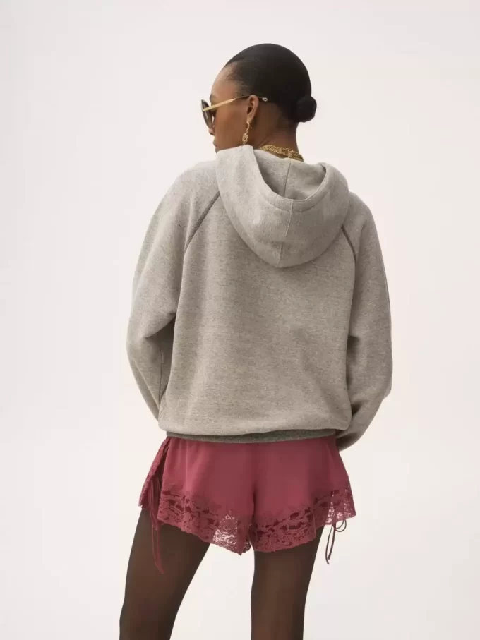 Oversized Logo-Hoodie aus Baumwollfleece-Mix Oversized Logo-Hoodie aus Baumwollfleece-Mix
