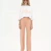 Oversized-T-Shirt mit kurzem Logo aus Baumwolljersey Oversized-T-Shirt mit kurzem Logo aus Baumwolljersey