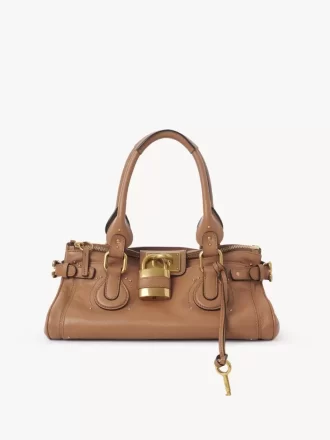 Paddington-Tasche aus genarbtem Leder