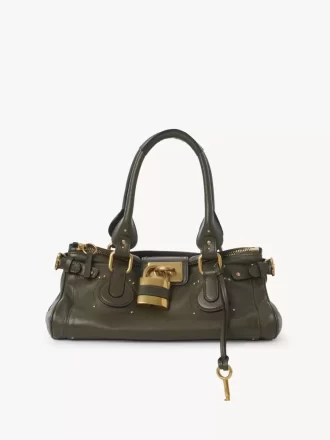 Paddington-Tasche aus genarbtem Leder