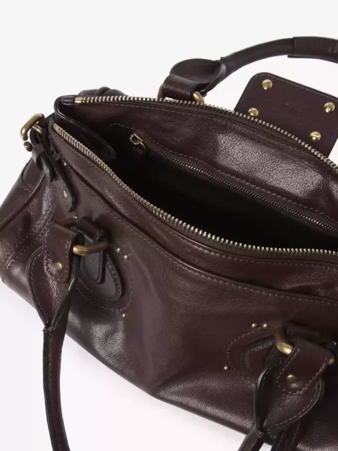 Paddington-Tasche aus genarbtem Leder Paddington-Tasche aus genarbtem Leder
