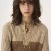 Pullover mit Kragen aus Woll- und Kaschmirstrick Pullover mit Kragen aus Woll- und Kaschmirstrick