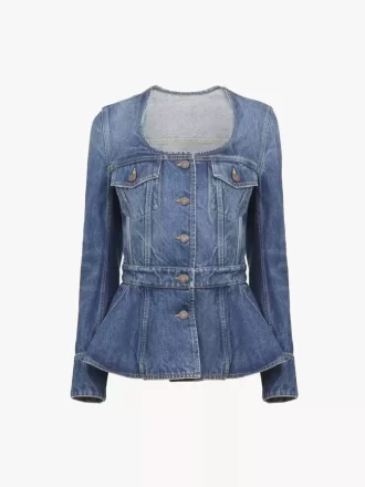 Schößchen-Reitjacke aus Denim