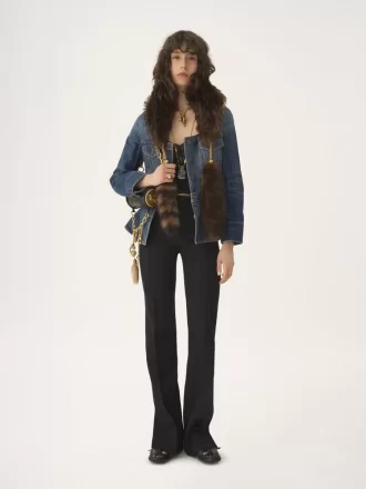 Schößchen-Reitjacke aus Denim