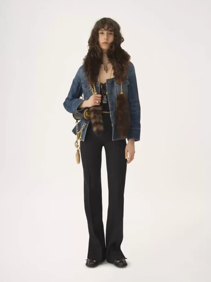 Schößchen-Reitjacke aus Denim Schößchen-Reitjacke aus Denim