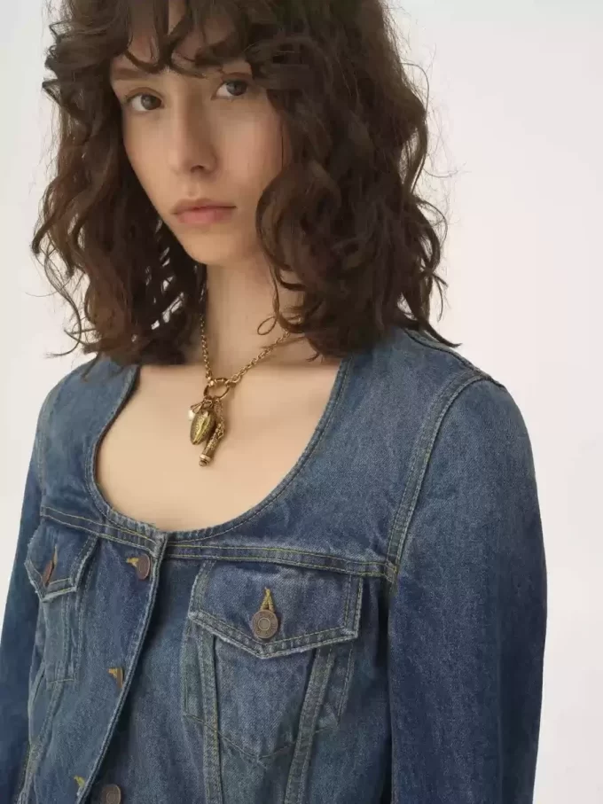 Schößchen-Reitjacke aus Denim Schößchen-Reitjacke aus Denim
