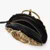Sea Treasures Shell Clutch mit Reißverschluss aus weichem Leder und Metall Sea Treasures Shell Clutch mit Reißverschluss aus weichem Leder und Metall