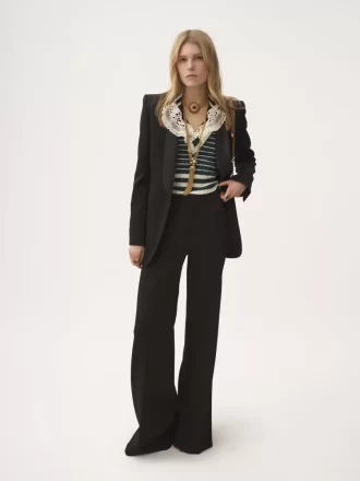 Smokingjacke aus Grain-de-Poudre-Wolle
